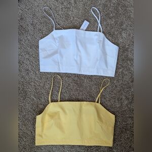 PAIR OF CROPPED CAMIS, Banana Republic